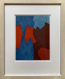 Serge Poliakoff, Composition in red and blue, 1968