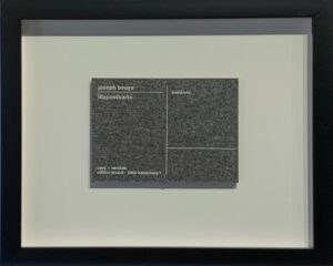 Joseph Beuys, Filz Postkarte, 1985